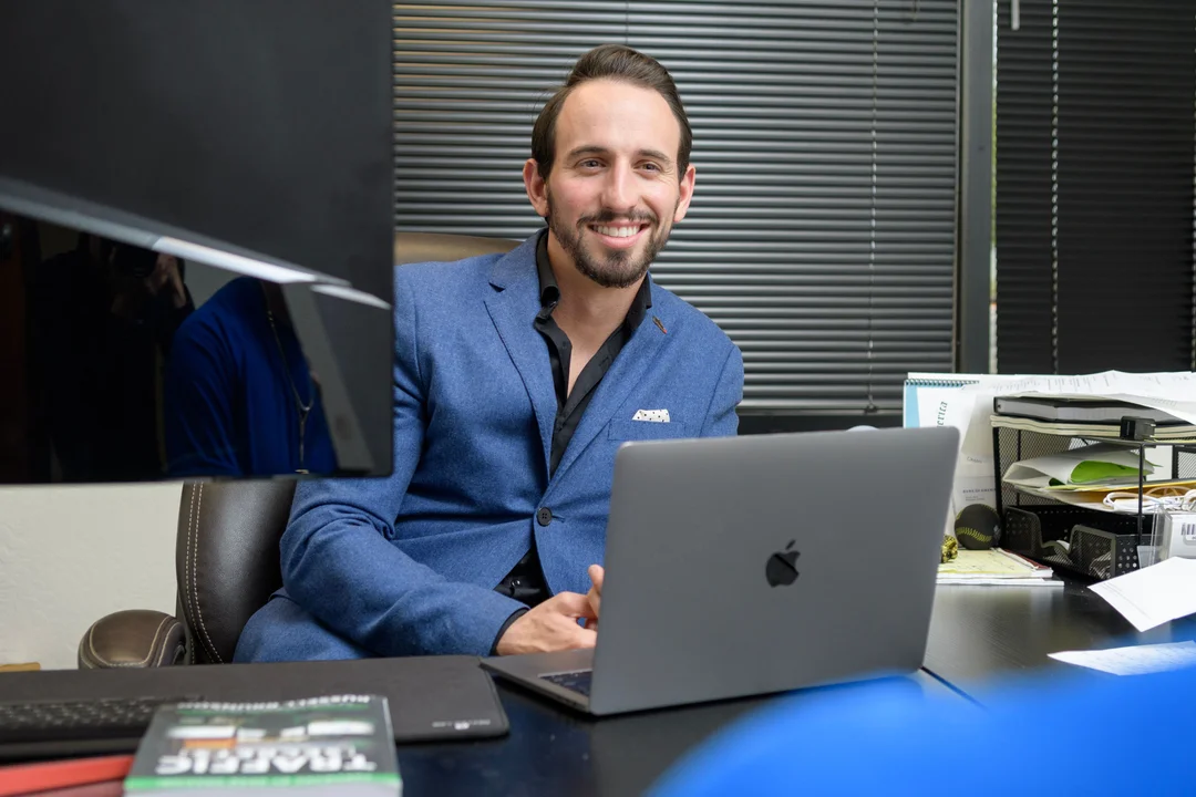 Ringba User Stories - Anthony Sarandrea at his Desk